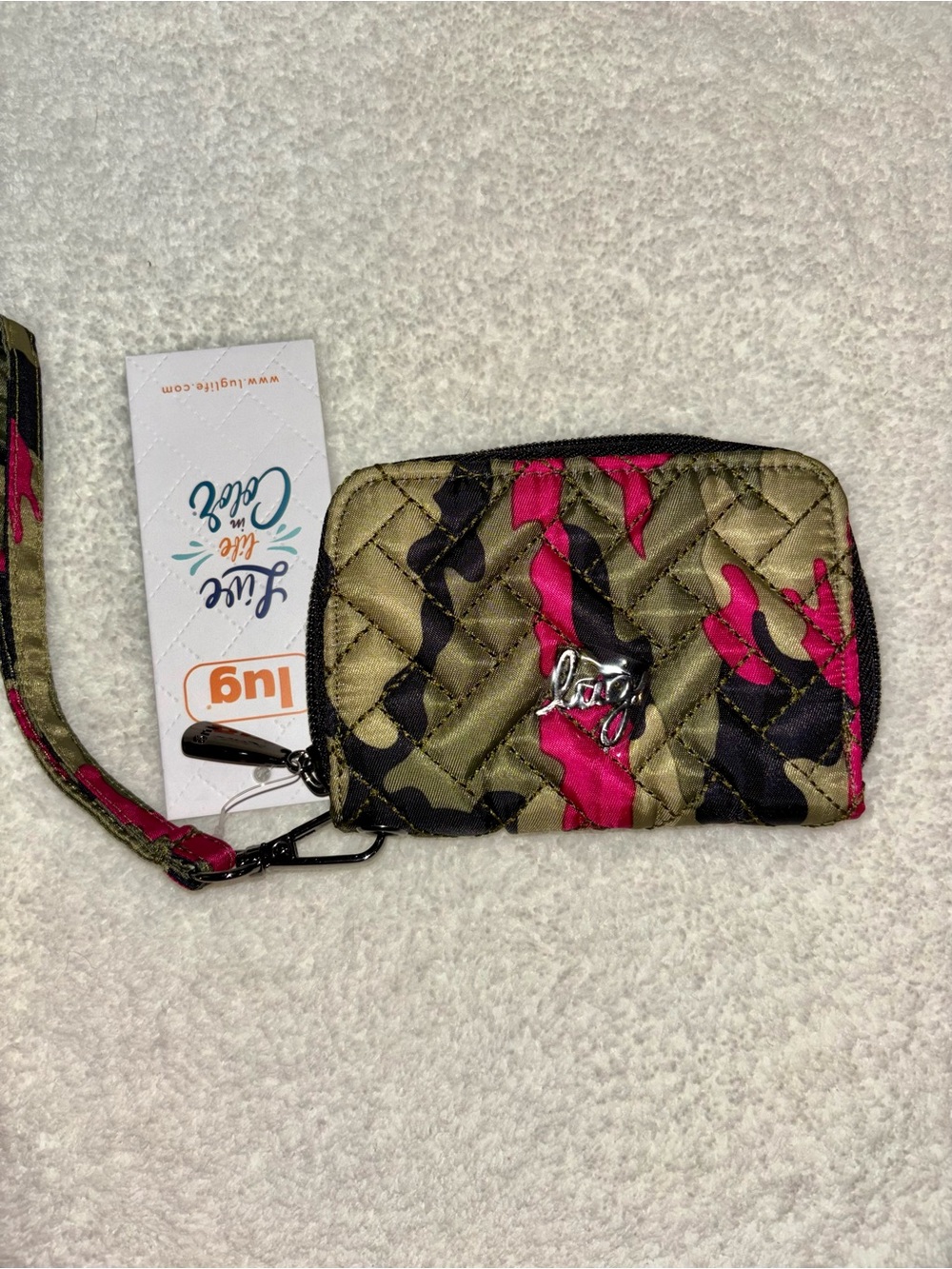 Lug chipper wallet camo orchid